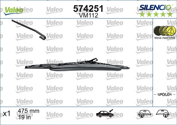 Lamela stergator VALEO 574251